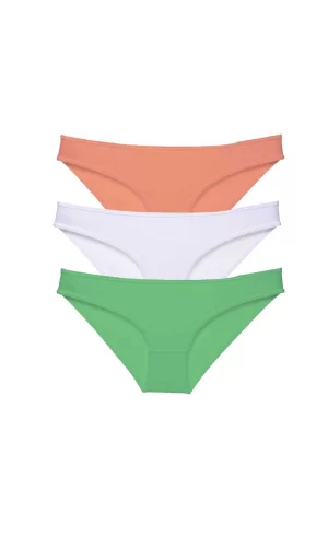 3 adet Süper Eko Set Likralı Kadın Slip Külot 544