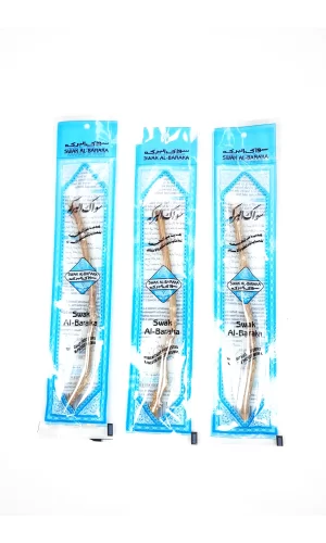 3 Adet Taze Doğal Diş Fırçası Misvak Vakumlu Paket 15 cm Orta Boy