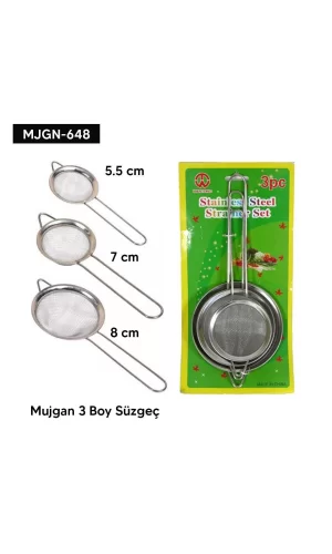 3 Boy Süzgeç Seti