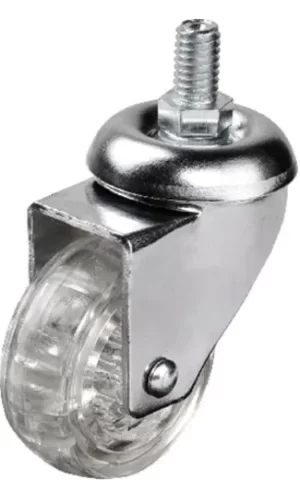 302 - 50x20 Mm Şeffaf Makaralı Vidalı Teker