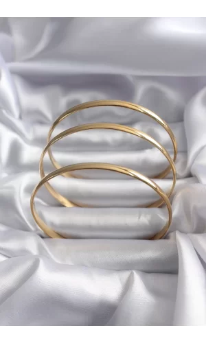 316L Çelik Gold Renk Ajda Model 65 mm Kadın Bileklik
