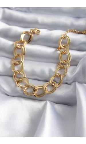 316L Çelik Gold Renk Samanyolu Model Kadın Bileklik