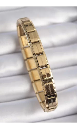 316L Çelik Gold Renk Yazılı Nomination Charm Bileklik