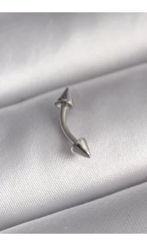 316L Çelik Gümüş Renk Çivi Model Piercing