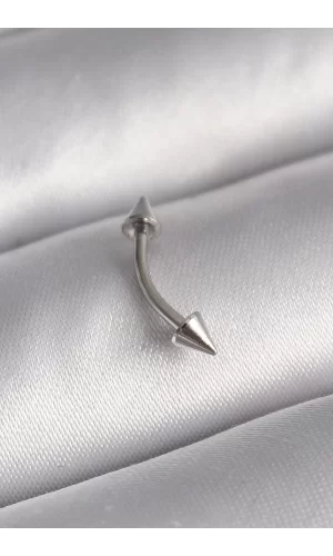 316L Çelik Gümüş Renk Çivi Model Piercing