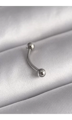 316L Çelik Gümüş Renk Topçuk Model Piercing