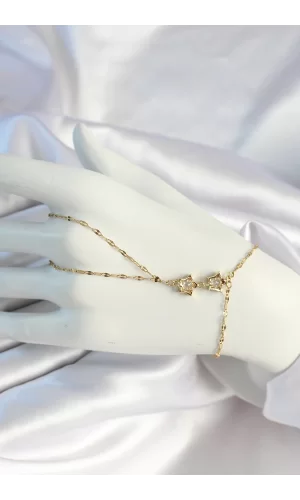 316L Çelik Zincirli Gold Renk Yıldız Şahmeran