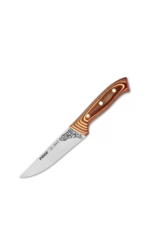 32101 Elite Kurban, Kasap Bıçağı 14,5 Cm - Kahverengi Perçinli Kompozit Sap
