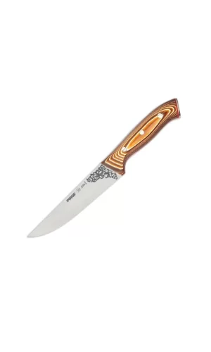 32102 Elite Kurban, Kasap Bıçağı 16,5 Cm - Kahverengi Perçinli Kompozit Sap