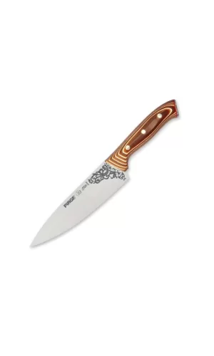 32160 Elite Şef Bıçağı 19 Cm - Perçinli Kahverengi Kompozit Sap