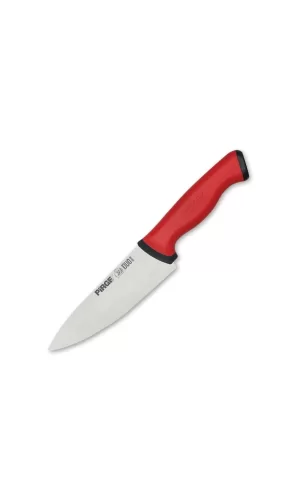 34159 Duo Şef Bıçağı 16 Cm - Kırmızı Kaymaz Sap