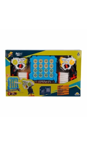 3574 Zapp Toys Hedef Tahtalı Sünger Dart Atan Silah Seti -sunman