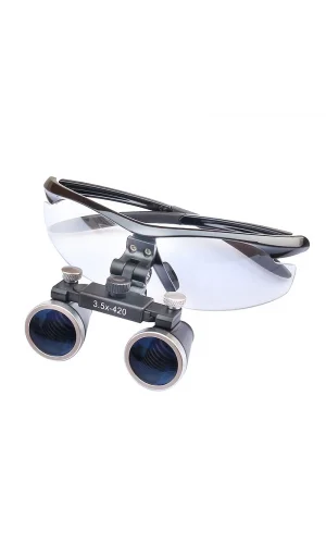 3.5x420mm  Diş Cerrahi Gözlük Lens Büyüteç,taşıma Çantalı