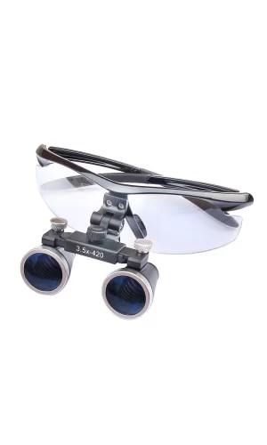3.5x420mm  Diş Cerrahi Gözlük Lens Büyüteç,taşıma Çantalı