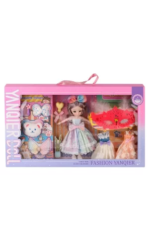 3688-033a Fashion Aksesuarlı Eklemli Bebek -karsan  Oyuncak