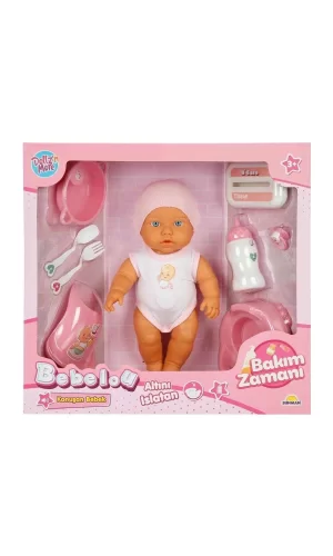 3823 Bebelou Bakım Zamanı Sesli Gülen Ağlayan Bebek 32 Cm -sunman