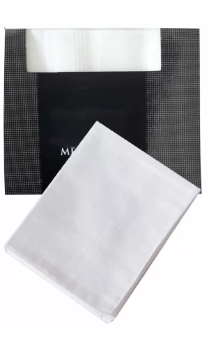 3’lü Özel Paket Premium Erkek Mendil Seti  &#37;100 Pamuk 42x42 cm Beyaz