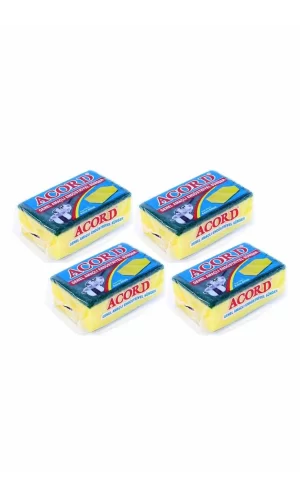 4 adet Jumbo Boy Endüstriyel Çok Amaçlı Bulaşık Süngeri  13x8x4 cm