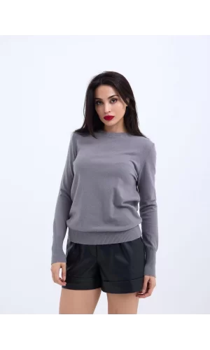 42281 TRİKO SALAŞ KAZAK-GRİ