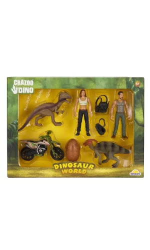 43111 Crazoo Dinozor Figürlü Oyun Seti -sunman