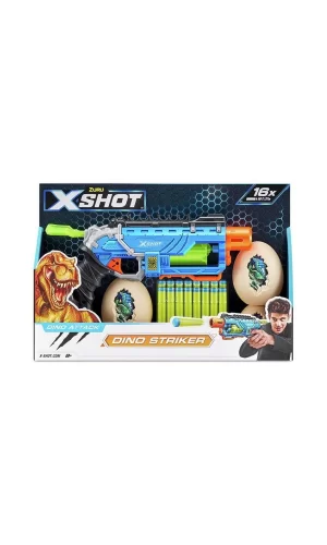4860 X Shot Sünger Atan Dino Attack Striker Silah -sunman