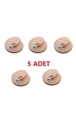 5 Adet 3 Metre Yapışkanlı Kapı Bandı Isı Yalıtım Süngeri
