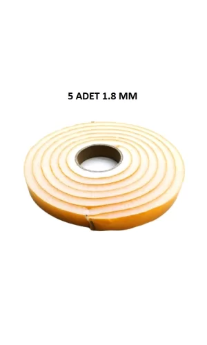 5 Adet Kapı Pencere Isı Yalıtım Süngeri Yapışkanlı Pencere Rüzgar Bandı 18mm X 2,5 Mt