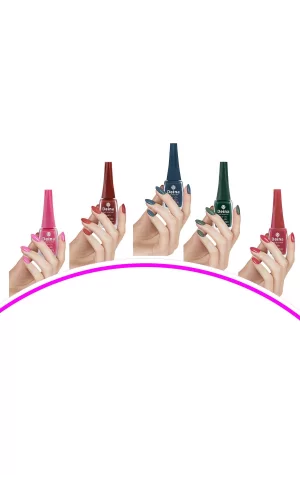 5 Adet Keratinli Besleyici Oje 14 ml SET1