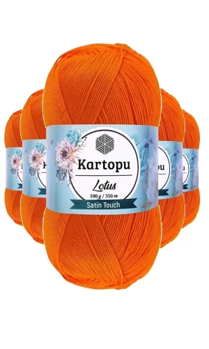 5 Adet Lotus Bikini Büstiyer Bluz Örgü İpi  K273 Turuncu