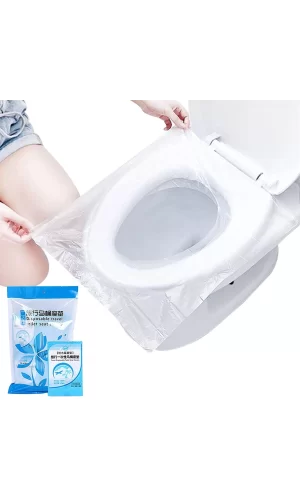 50 Adet Biyobozulur Klozet Kapağı Poşeti Seyahat Tipi Taşınabilir Klozet Kılıfı