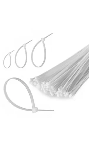 50 Adet Plastik Cırt Kelepçe Kablo Bağı Kablo Düzenleyici-4.8 X 380 Mm