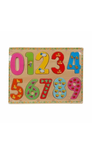 5215 -wooden Puzzle Numbers 10 Parça