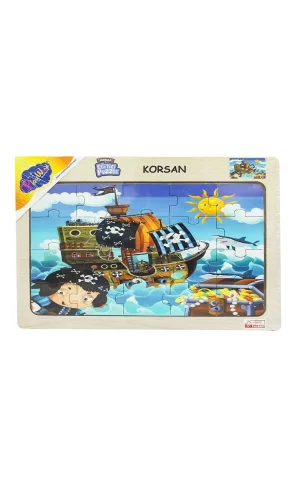 53/54/55/56 Ahşap Eğit.puzzle Korsan