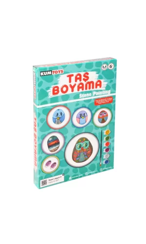 5307 Kumtoys Taş Boyama - Stone Painting / +6 Yaş