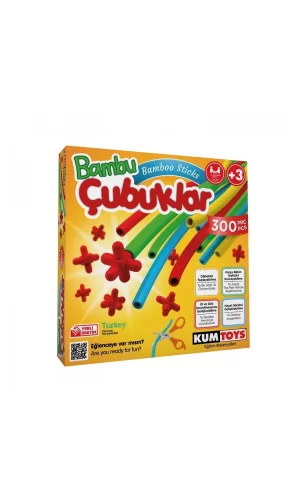 5462 Kumtoys, Bambu Çubuklar - 300 Parça / +3 Yaş