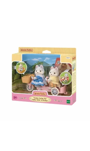 5637 Sylvanian Families Tandem Bisiklet Seti Husky Kardeşler +3 Yaş