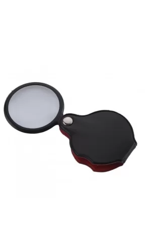 5x50mmmini Büyüteç,cepte Taşınan,optik Lens Katlanabilir Deri Kaplamaxx1051