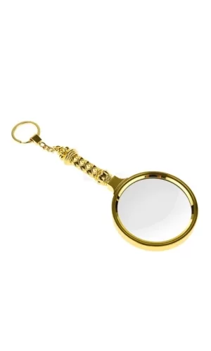 5x90mm Tüm Metal Altın Renkli, Hediye Büyüteç,optik Lensler Ile Çinko Alaşım Metal Çerçeve