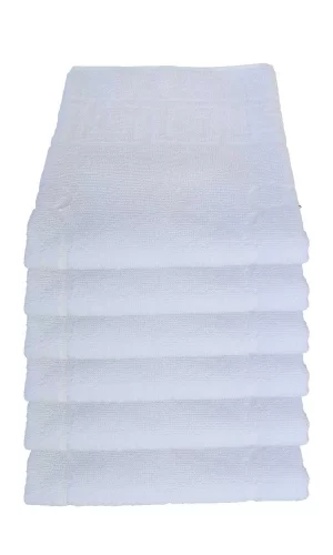 6 lı Ayak İzli Banyo Paspas Pamuklu Ayak Havlusu 50x70 Cm