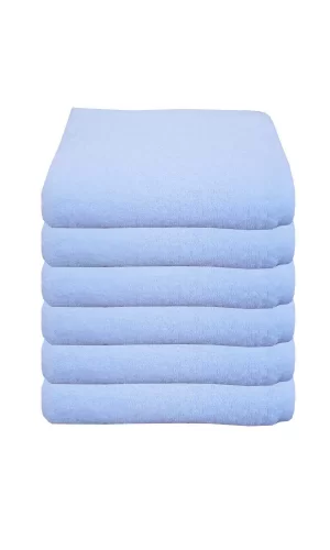 6 lı Otel Havlusu 100 Pamuklu Beyaz El Havlusu 50x90 Cm