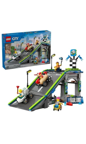 60460 Lego City Senin Kuralların: Yarış Arabası Rampa Parçası 436 Parça +6 Yaş