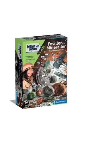 64336 Bilim Ve Oyun - Fosiller Ve Mineraller Kazı Seti
