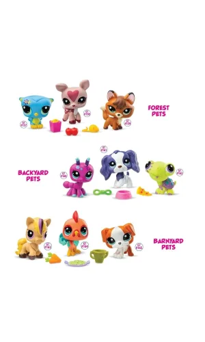 6469 Sun-littlest Pet Shop Minişler 3’lü Figür Seti