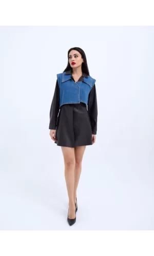 6705 ELBİSE TAKIM-KOYU KAHVE