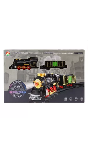699-69a Sesli Işıklı Şarjlı Dumanlı Tren Seti -karsan Oyuncak