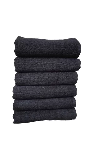6Lı Paket Boya Tutmayan Mikrofiber El Yüz Spor Kuaför Havlusu 50X90 Cm