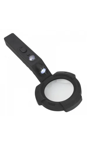 7 Led Aydınlatma,fener,pusula,4x Büyütme Okuma Büyüteç  Th600557