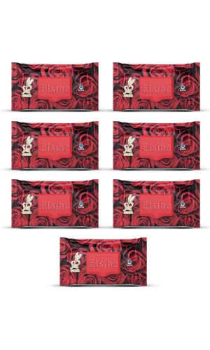 7 Paket Red Rose Islak Havlu Mendil 90 Adet Kapaklı Gül Kokulu
