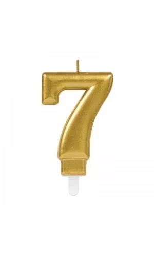 7 Rakam Mum Gold Renk