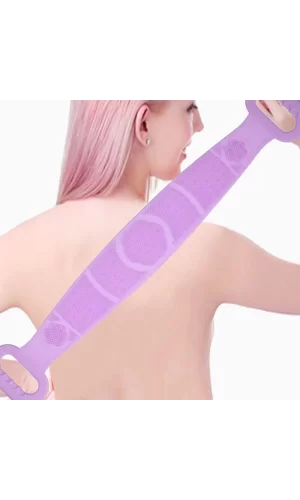 70 Cm Çift Taraflı Sırt Kesesi -silikon Duş Kesesi - Peeling Banyo Kesesi